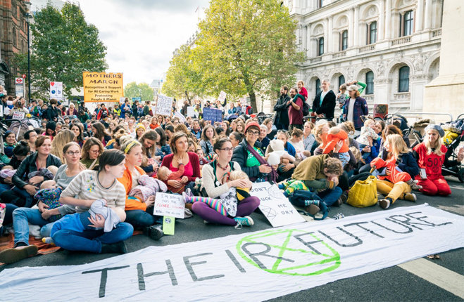 Extintinction Rebellion Londra protesta cambimento climatico