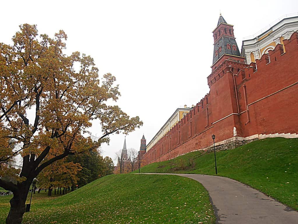 Mura esterne del Cremlino. Mosca, Russia